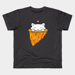 Cute Pizza Cat Kids T-Shirt